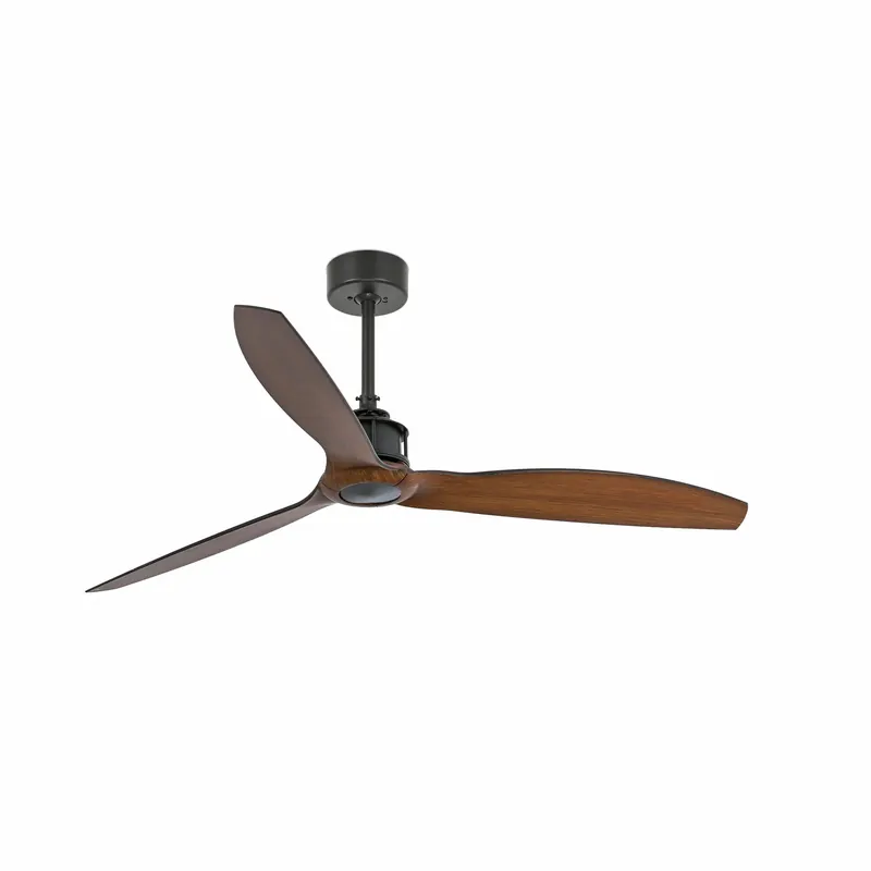 Ventilador de techo sin luz Faro Just motor DC palas de madera nogal Ø128cm 3 palas 33395 Oferta Limitada