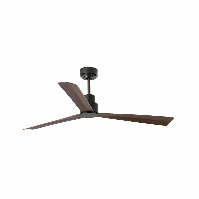 Ventilador de techo sin luz Faro Nassau motor DC marrón oscuro Ø128cm 3 palas 33478 Barato