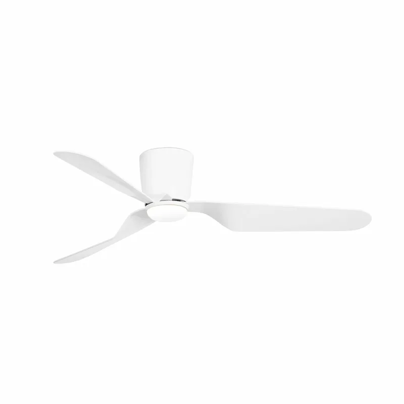 Ventilador de techo con luz Faro Pemba motor DC LED blanco brillo 3000K Ø132cm 3 palas 33471N-3 Envío Inmediato