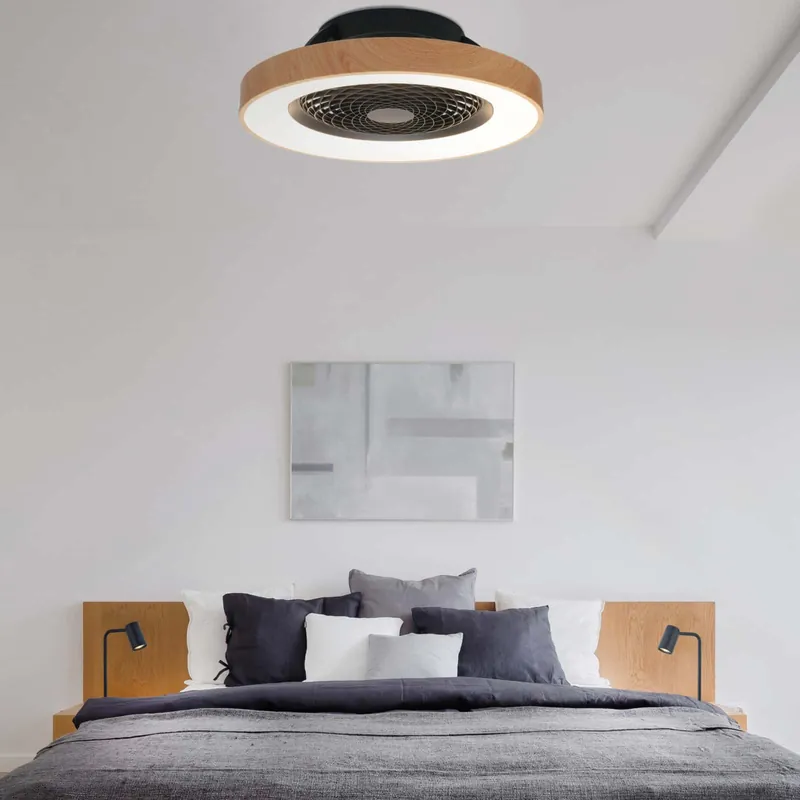 Bestseller Mantra Tibet Ventilador Plafón LED negro 7127