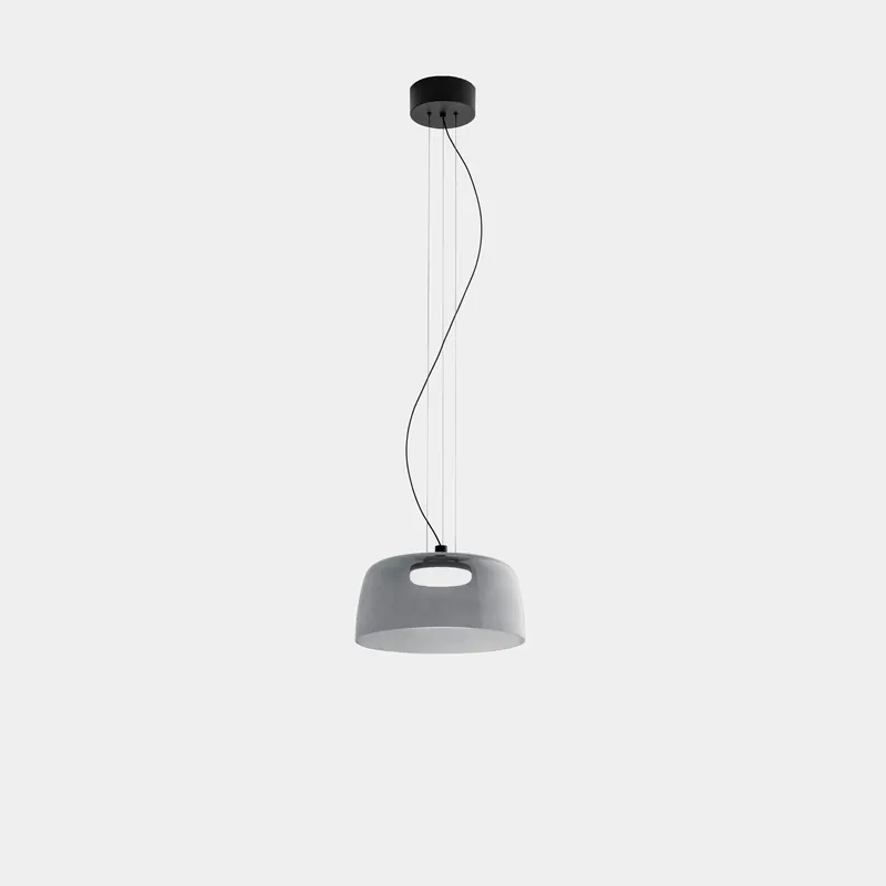 Lámpara de techo colgante LedsC4 Levels LED negro fumé CCT regulable DALI Ø32cm 00-A043-05-12 Stock Limitado
