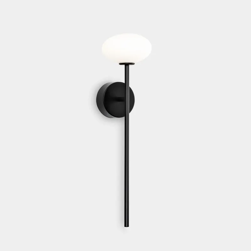 Aplique de baño bola LedsC4 Bloom LED negro 2700K IP44 05-A011-05-M1 Descuento