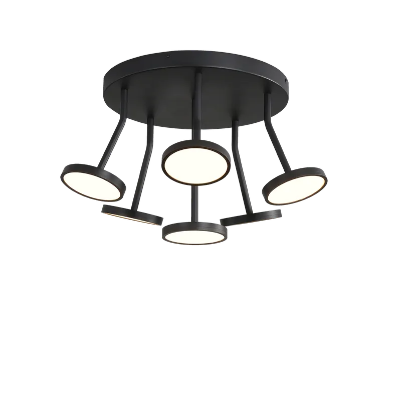 ACB Corvus Plafón LED negro 6x P3945000N Disponible Ahora