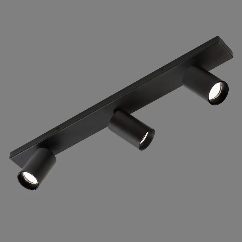 ACB Gina Plafón LED Negro GU10 3x8W Orientable P3874R30N Oferta Flash