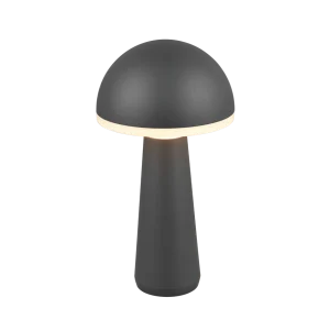 Stock Limitado Lámpara de sobremesa portátil Trio Fungo LED antracita regulable táctil R57716142